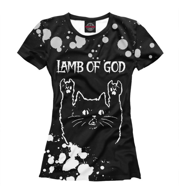 Футболка Lamb of God | Рок Кот для девочек 