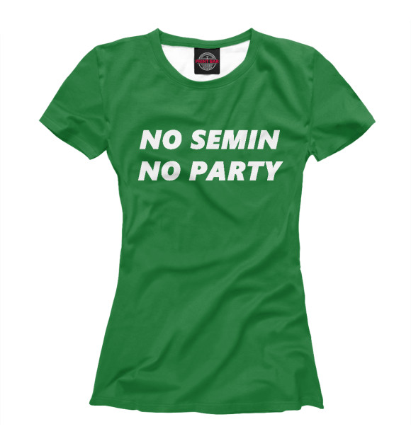 Футболка No Semin No party для девочек 