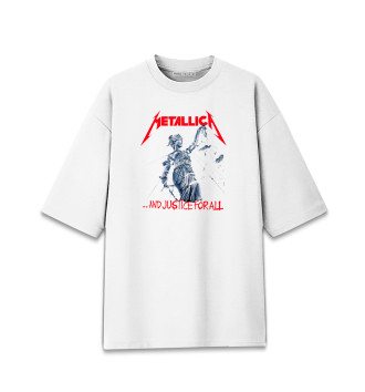 Мужская Хлопковая футболка оверсайз Metallica