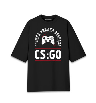 Хлопковая футболка оверсайз CS:GO Победил
