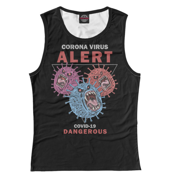 Майка Corona Virus для девочек 
