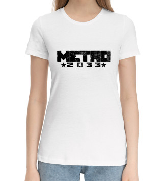 Хлопковая футболка Metro