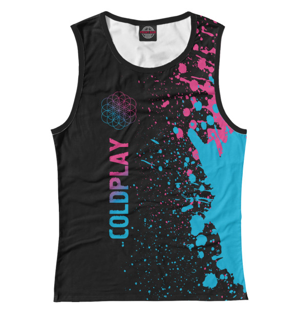 Майка Coldplay Neon Gradient для девочек 