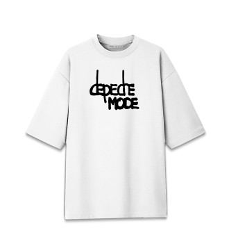 Хлопковая футболка оверсайз Depeche mode