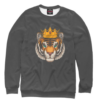 Свитшот для девочек Тигр в короне