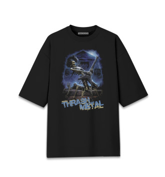 Хлопковая футболка оверсайз Thrash metal