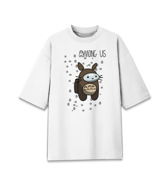 Мужская Хлопковая футболка оверсайз Тоторо  (Umong Us)