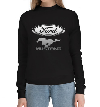 Женский Хлопковый свитшот Ford Mustang
