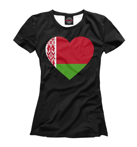 Футболка Belarus Heart для девочек 