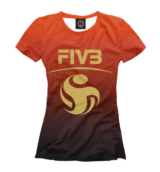 Женская Футболка FIVB Волейбол