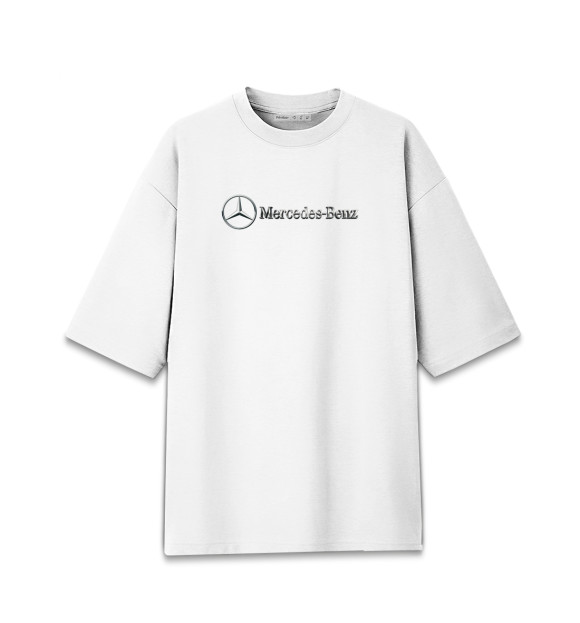 Мужская Хлопковая футболка оверсайз Mercedes Benz