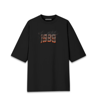 Хлопковая футболка оверсайз 1989