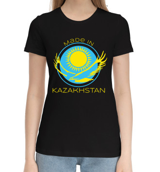Женская Хлопковая футболка Сделано в Казахстане