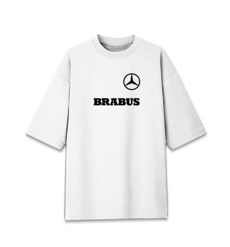Женская Хлопковая футболка оверсайз Mercedes Brabus