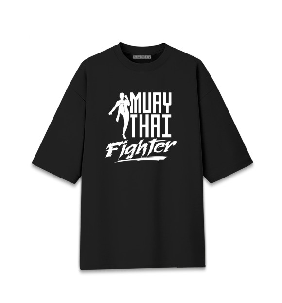 Мужская Хлопковая футболка оверсайз Muay Thai Fighter