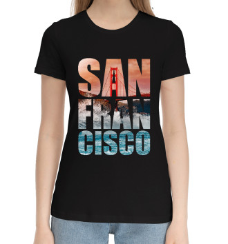 Хлопковая футболка Сан Франциско San Francisco