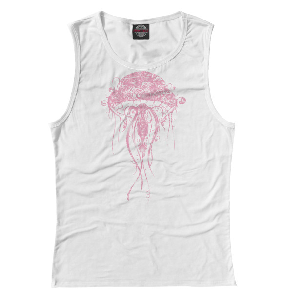 Майка Розовая медуза для девочек 