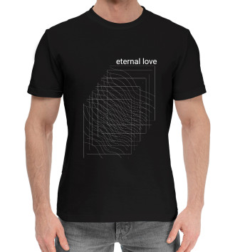 Мужская Хлопковая футболка Eternal love