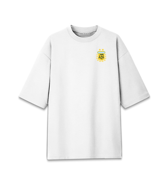 Женская Хлопковая футболка оверсайз Сборная Аргентины
