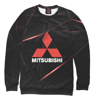Свитшот для девочек Mitsubishi фон геометрия