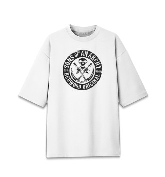 Мужская Хлопковая футболка оверсайз Sons of Anarchy