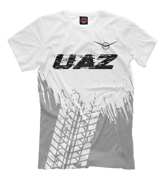Футболка UAZ Speed Tires на белом для мальчиков 