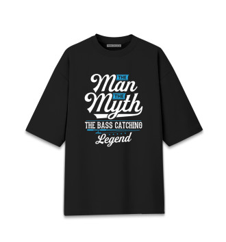 Мужская Хлопковая футболка оверсайз Человек - Миф
