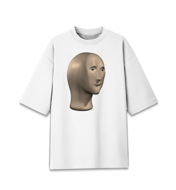Мужская Хлопковая футболка оверсайз Мем