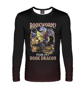 Лонгслив Bookworm Please Dragon
