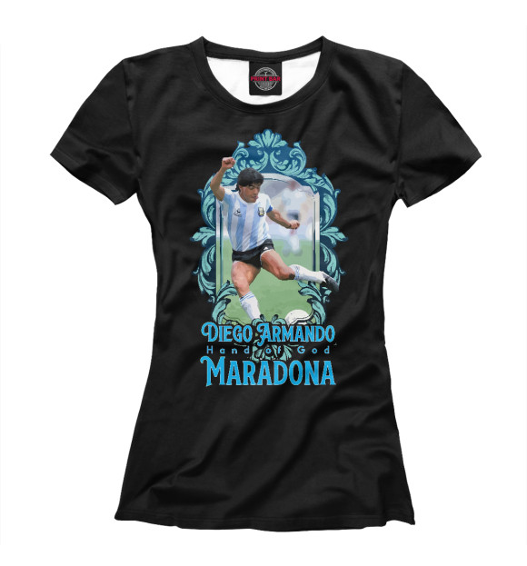 Футболка Диего Марадона для девочек 