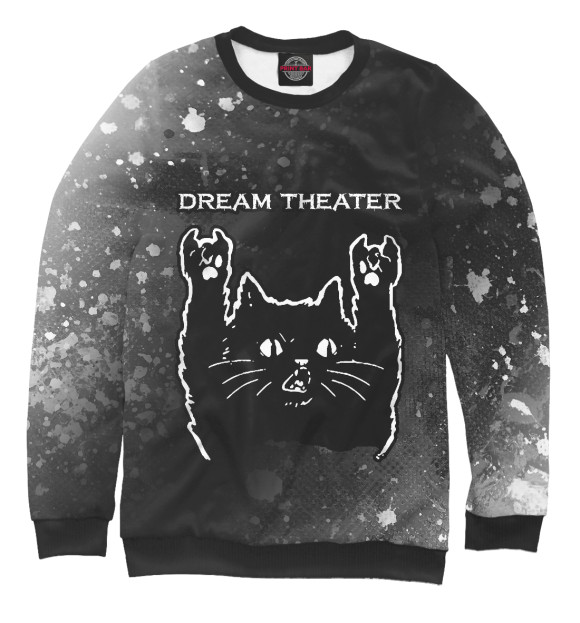 Свитшот Dream Theater - Рок Кот для девочек 