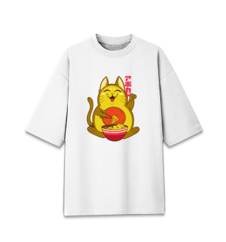 Мужская Хлопковая футболка оверсайз Avocado Kitten