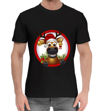 Хлопковая футболка Веселый олень