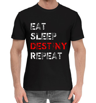 Хлопковая футболка Eat Sleep Destiny Repeat