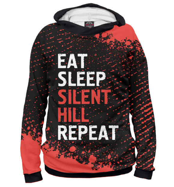 Худи Eat Sleep Silent Hill Repeat для девочек 