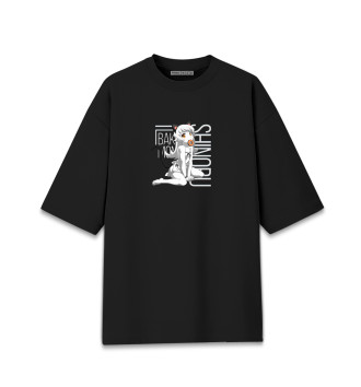 Мужская Хлопковая футболка оверсайз Bakemonogatari