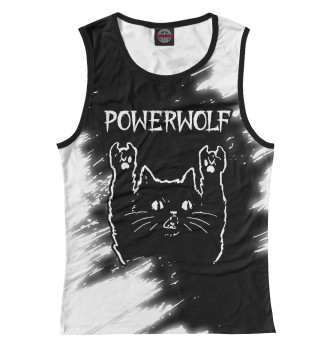 Женская Майка Powerwolf + Рок Кот