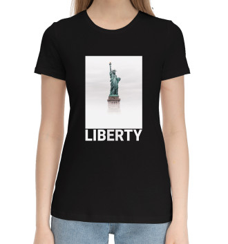 Женская Хлопковая футболка Liberty