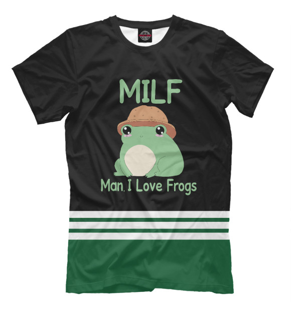 Футболка Milf Man I love Frogs для мальчиков 