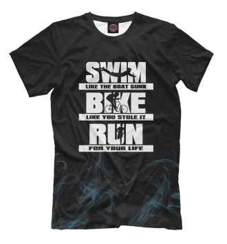 Футболка Swim Bike Run Triathlon