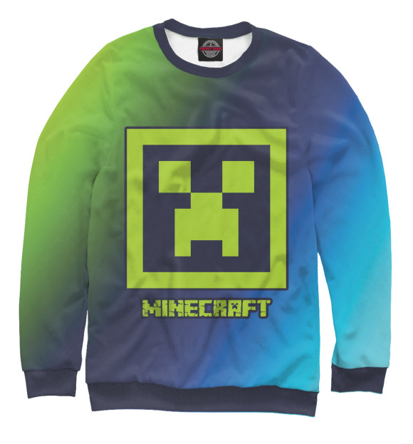 Свитшот Minecraft - Крипер для мальчиков 