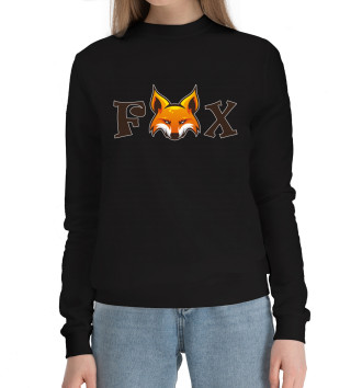 Женский Хлопковый свитшот Fox