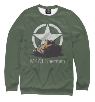Свитшот для девочек Средний танк M4A1 Sherman
