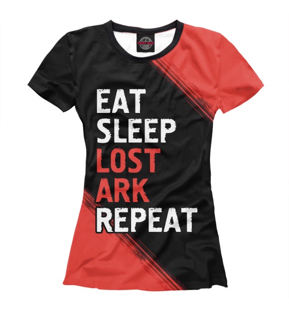 Футболка Eat Sleep Lost Ark Repeat для девочек 
