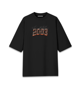 Женская Хлопковая футболка оверсайз 2003