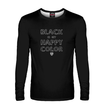 Лонгслив Black is my happy color