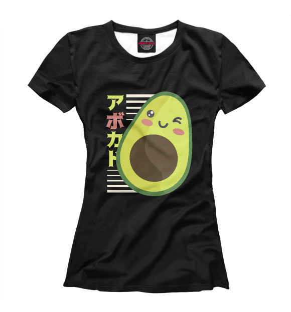 Футболка Kawaii Anime Avocado для девочек 