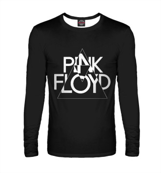 Мужской Лонгслив Pink Floyd белый логотип
