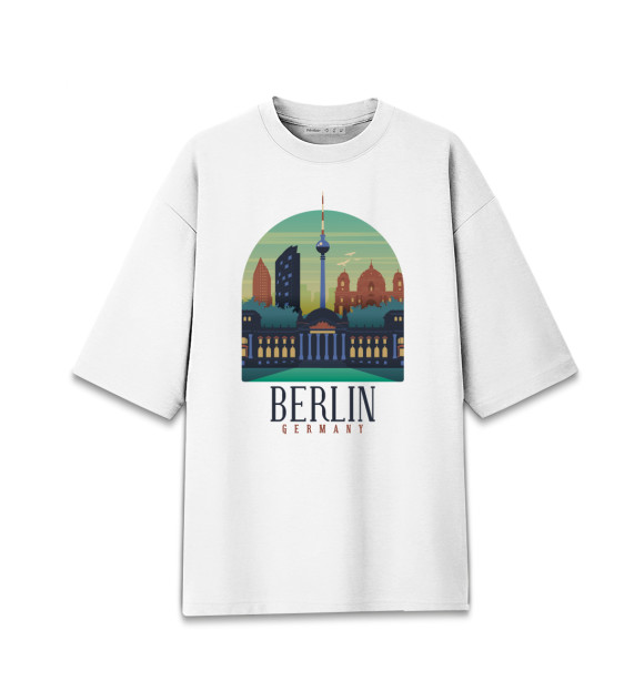 Мужская Хлопковая футболка оверсайз Berlin