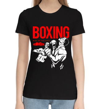 Женская Хлопковая футболка Бокс